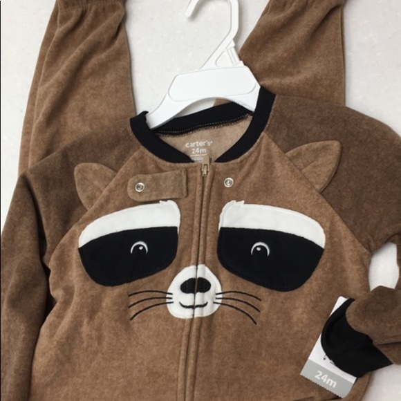 Carter's | Pajamas | Infant Toddler Fleece Suit Raccoon Costume Too ...